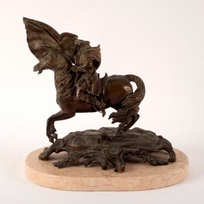 A gilt bronze figure of Napoleon,