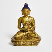 A Gilt Bronze Figure of Amitab