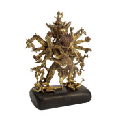 A GILT BRONZE FIGURE OF BUDDHA
