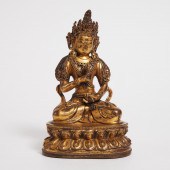 A Gilt Bronze Figure of Vajras