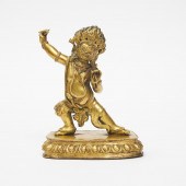 A Gilt Bronze Figure of Vajrap