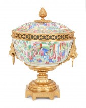 A GILT-BRONZE MOUNTED CHINESE