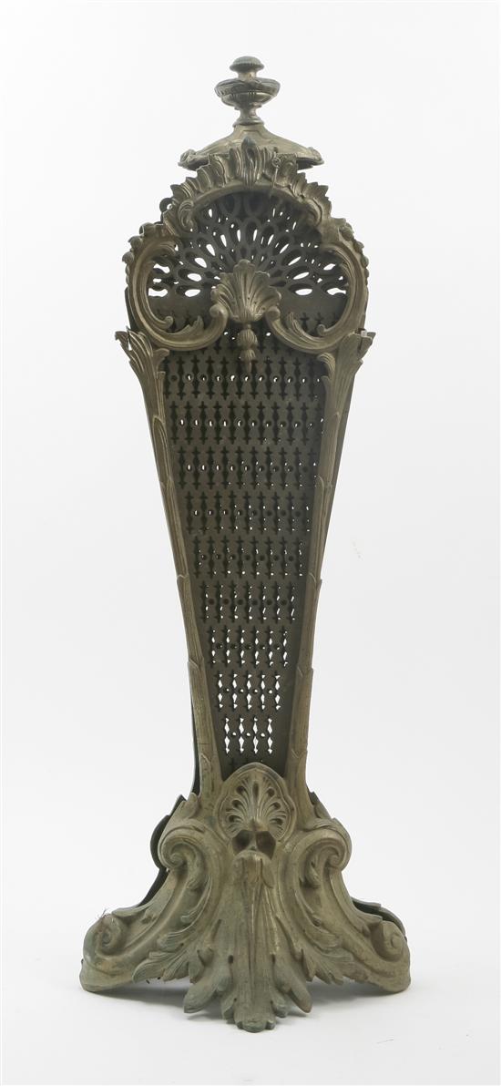 *A Gilt Bronze Rococo Style Folding