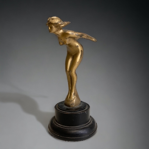 A GILT BRONZE 'SPIRIT OF ECSTASY'
