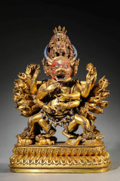 A GILT-COPPER MAHAKALA<br>A GI