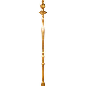 A Gilt Lead Floor Lamp CIRCA 1930
