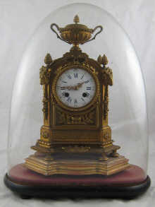 A gilt metal French eight day