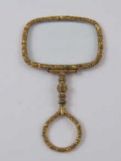 A gilt metal Regency quizzing
