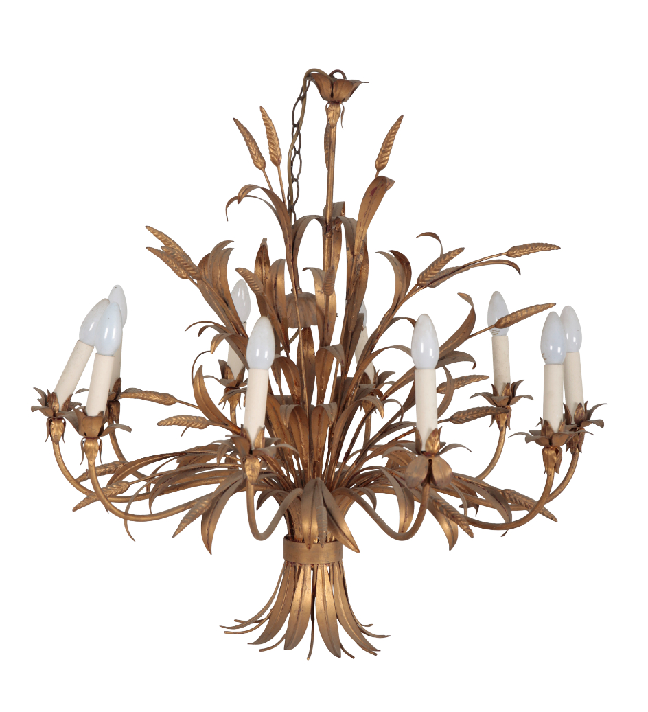 A GILT METAL WHEATSHEAF DESIGN