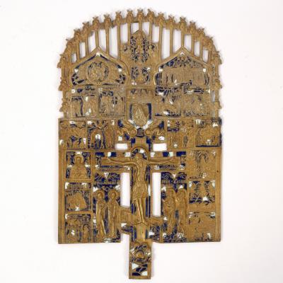 A gilt Orthodox portable icon