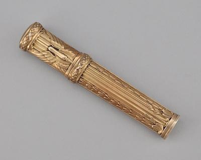 A Gilt Silver Etui Hallmarked