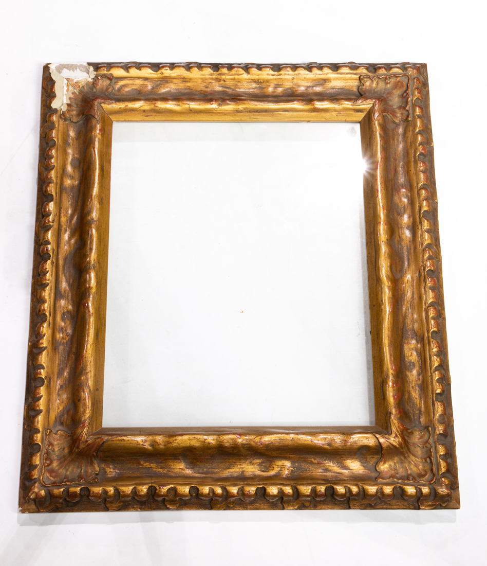 A GILTWOOD AND GESSO PICTURE