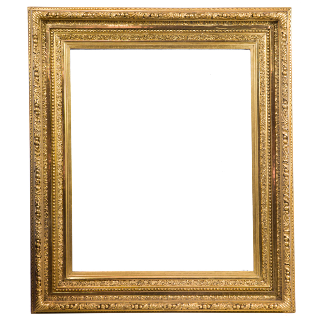 A GILTWOOD CARVED AND GESSO