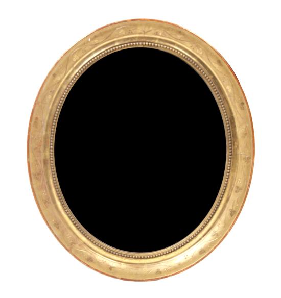 A Giltwood Mirror having an