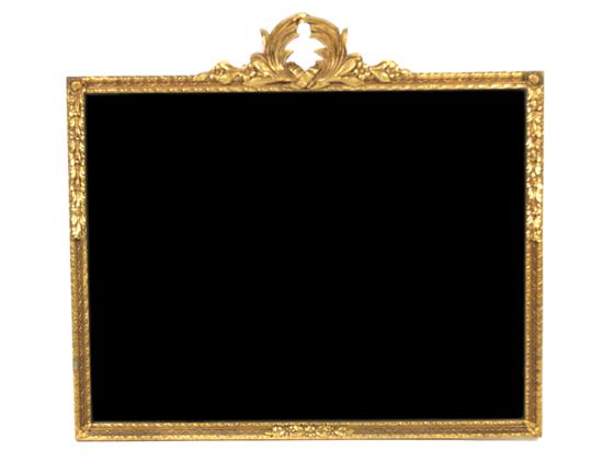 A Giltwood Mirror of rectangular