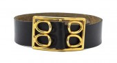 A Givenchy Black Leather Belt