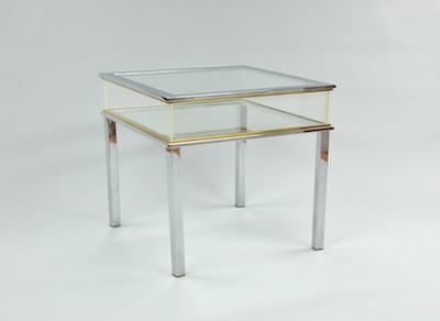 A Glass, Acrylic and Chrome Display
