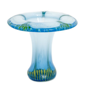 A Glass Drop Out Vase Higgins Glass
