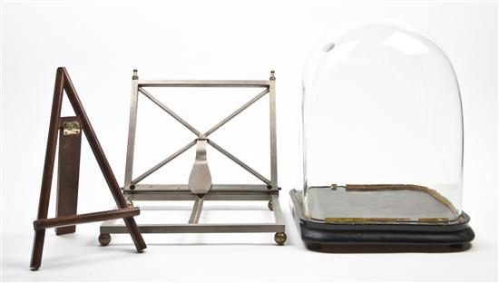 A Glass Dust Dome and Two Table