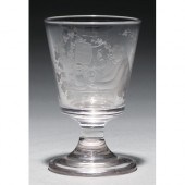 A glass goblet, 1844, the buck