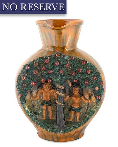 A GLAZED CERAMIC JUG BY SOUTHERN