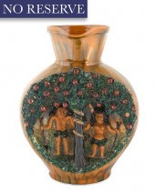 A GLAZED CERAMIC JUG BY SOUTHE