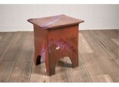 A glazed stoneware garden stoo