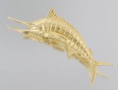 A Gold and Diamond Swordfish P