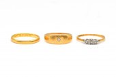 A GOLD AND PLATINUM DIAMOND TH