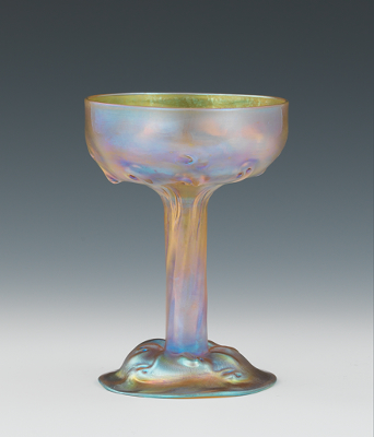 A Gold Favrile Goblet Inscribed