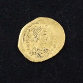 A Gold Justinian I AV Tremissi