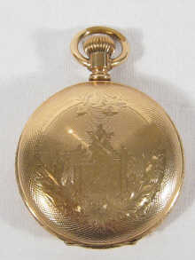 A gold plated full hunter