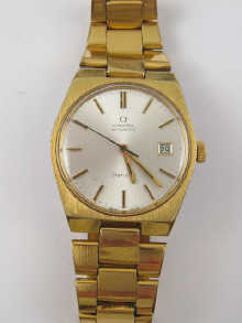 A gold plated gent's Omega