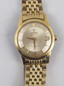 A gold plated Omega Constellation