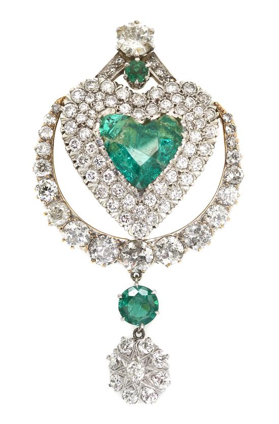 *A Gold Simulated Emerald and