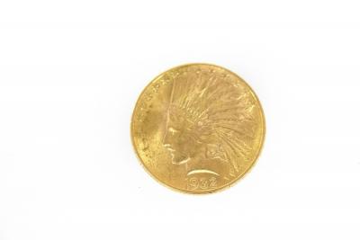 A gold ten dollar coin, 1932,