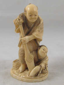 A good 19th c. Japanese ivory group