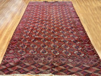 A good antique room size Bokara rug