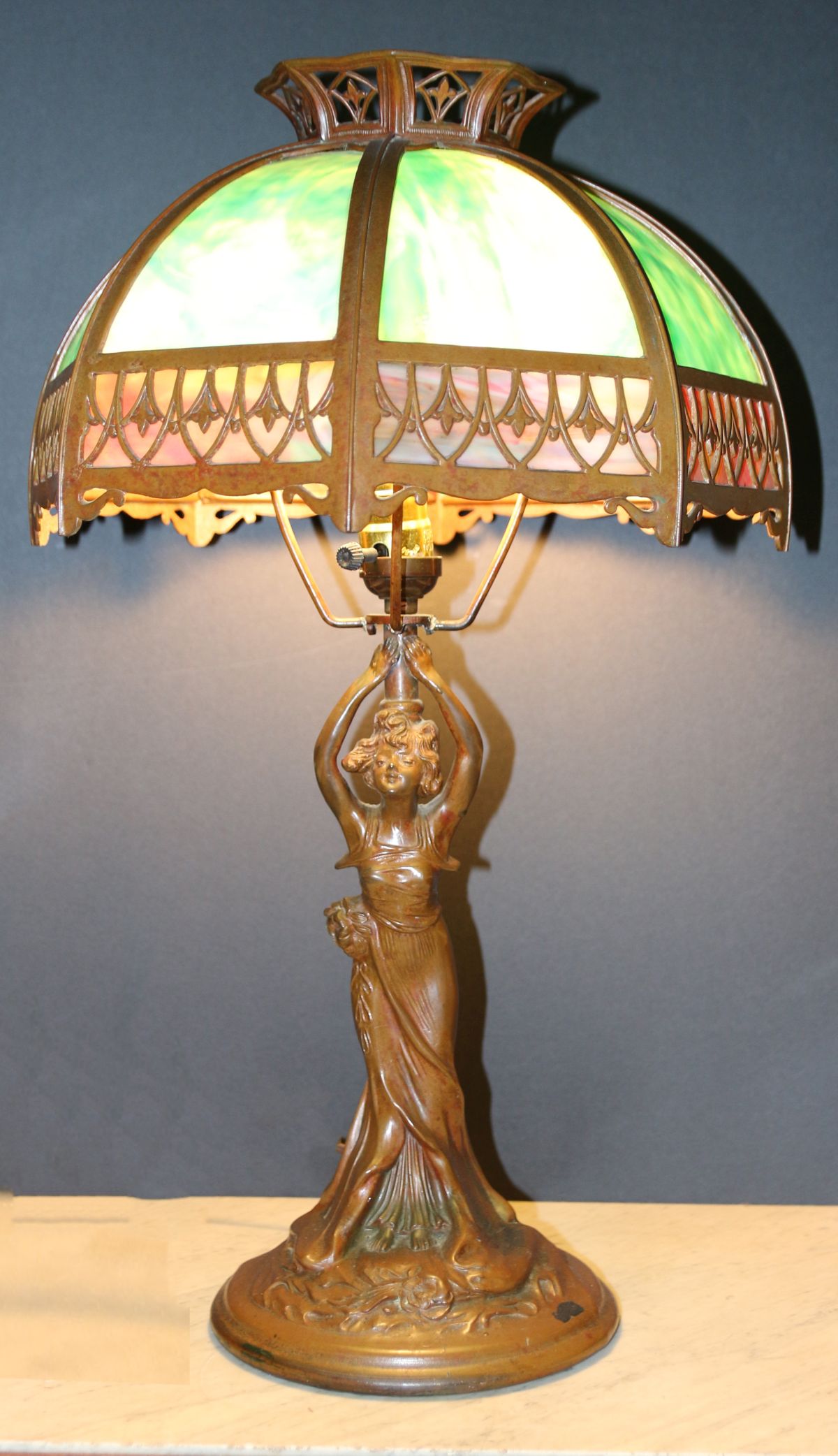 A GOOD ART NOUVEAU FIGURAL FEMALE