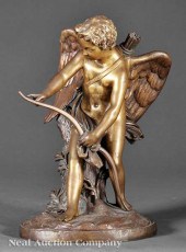 A Good Bronze Figure of Cupid