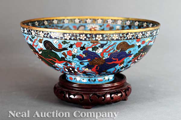 A Good Chinese Cloisonné Enamel