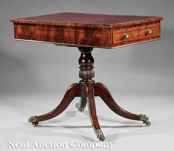 A Good George III Ebony-Inlaid