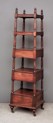 A good George IV mahogany five