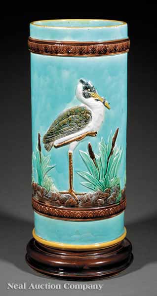 A Good Majolica Umbrella Stand
