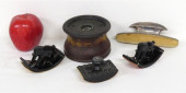 A GOOD MID-19TH C. TREEN INKWE
