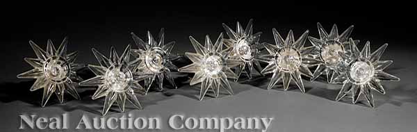 A Good Set of Eight Victorian Clear