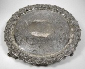 A good silver circular salver