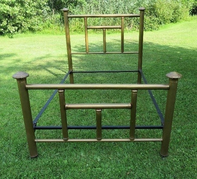 A GOOD VICTORIAN ERA BRASS & IRON