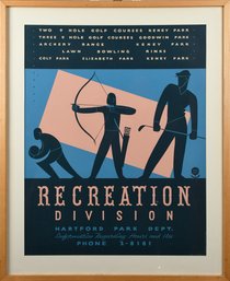 A good vintage A. Conn. WPA poster,