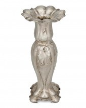 A GORHAM MARTELE SILVER VASEA